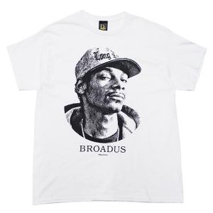 RAP ATTACK ラップ アタック 半袖Tシャツ BROADUS S/S TEE ストリート ラッパー SNOOPDOGG スヌープドッグ 裏起毛 RASM24-ST005 ホワイト 白 L XL XXL