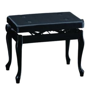 甲南 Konan　ピアノ椅子　AW55-C 【ネコ脚タイプ】 黒塗　｜sound-depo