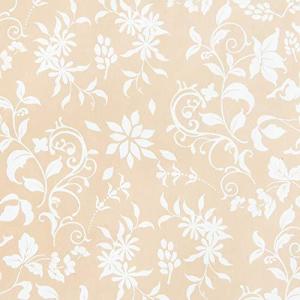 ヘッズ 包装紙 半才 上質紙 エレガントフラワー ベージュ  ELF-2W