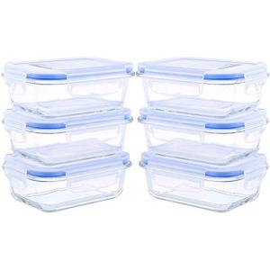 kinetic 耐熱ガラス製 保存容器 6個セット 1100ml×6個