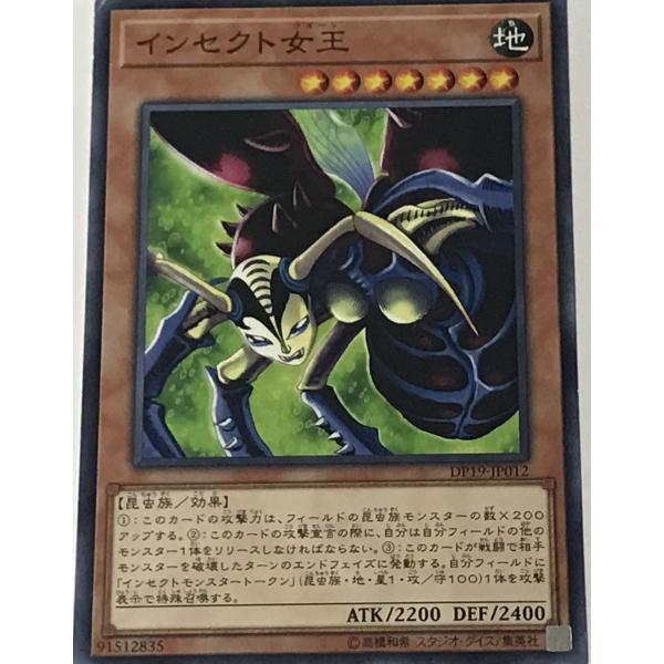 遊戯王 ジャンク ノーマル 効果モンスター 1枚 インセクト女王 DP19