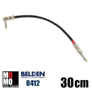 ベルデン（ BELDEN 8412 ）30cm L-L型 パッチケーブル （ 黒 ）1本