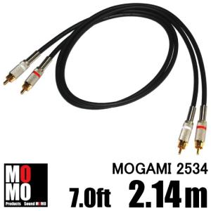 モガミ（ MOGAMI 2534 ）赤 RCAケーブル 3.0ft (92cm) 赤白ペア