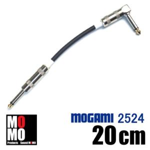 モガミ（MOGAMI 2524）黒 パッチケーブル L/L 20cm 3本セット