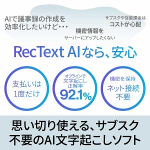 RecText AI 2 カード版 文字起こし...の詳細画像1