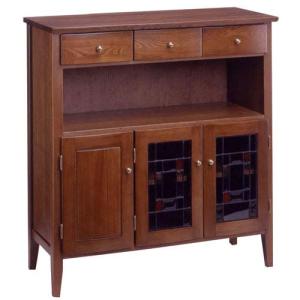 曙工芸製作所 ステンドキャビネット ガラス アンティーク サイドボード