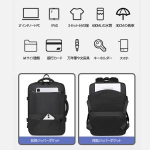 最新作 多機能 シンプル リユック 防水 撥水...の詳細画像4