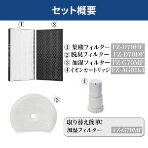 シャープ 空気清浄機 フィルター 加湿空気清浄...の詳細画像1