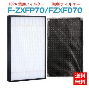 パナソニック 空気清浄機 Panaconic 互換品 f-zxfp70 集じんフィルター fzxfp70 脱臭フィルター f-zxfd70 fzxfd70 加湿空気清浄機 交換用フィルター 2枚セット｜NEWCREATION商店