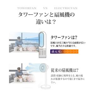 タワーファン 冷暖タイプ スリム ブレードレス...の詳細画像5