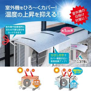 エアコン室外機 日よけパネル シルバー ひさし...の詳細画像5