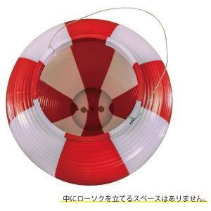 ポリ提灯 大一色 赤 H25×W22.5cm ...の詳細画像3
