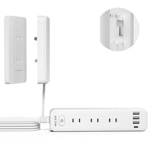 エムサインMscien コンセントカバー 赤ちゃん 電源タップ usb付き ベビーガード 延長コード1m 雷ガード 9個口 4個usb たこあしコンセント テーブルタ