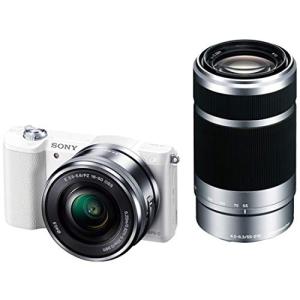 ソニー ミラーレス一眼 α5100 ダブルズームキット E PZ 16-50mm F3.5-5.6 OSS + E 55-210mm F4.5-6.3 OSS ホワイト ILCE-5100Y ミラーレス一眼カメラの商品画像