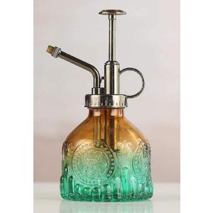 アンティーク 風 霧吹き お洒落 エンボス加工 ボトル