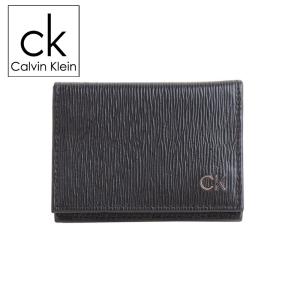 カルバンクライン Calvin Klein カードケース 名刺入れ ロゴ レザー メンズ 31ck200002 箱無し