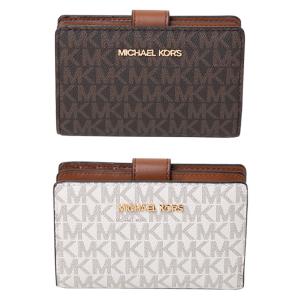 マイケルコース MICHAEL KORS 二つ折り財布 ジェット セット トラベル シグネチャー ビルフォールド レディース 35f8gtvf2b｜southcoast