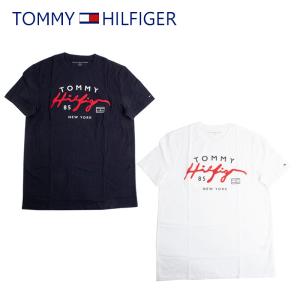 トミーヒルフィガー TOMMY HILFIGER Tシャツ フロント ロゴ 半袖 メンズ 丸首 78j8777 ラッピング不可 ネコポスでお届け｜southcoast