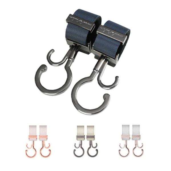 ベビーカーフック バギーフック  ベビーカー クリップ カラータイプ  360度回転 おしゃれ おで...