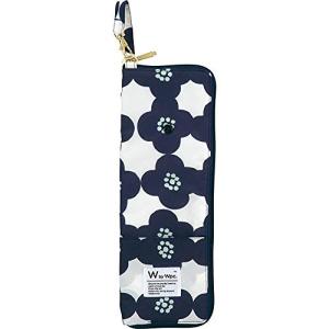 Wpc. アンブレラケース カメリアネイビー 折り畳み傘袋 はっ水 防水 W016-088