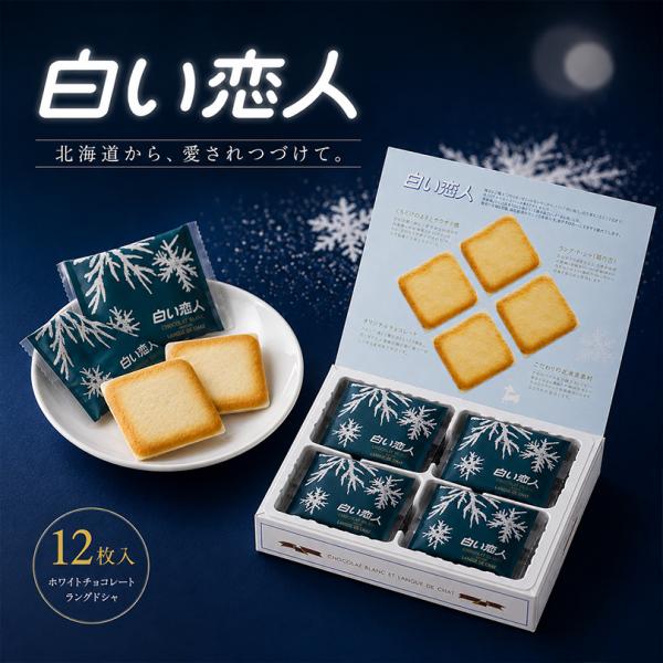 白い恋人 12枚入 クリスマス バレンタイン ホワイトデー チョコ クッキー 石屋製菓 北海道 お土...