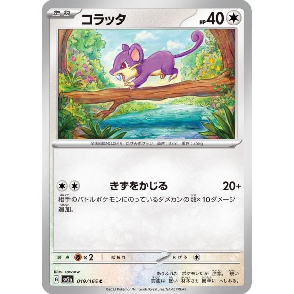 コラッタ〔C〕【無/たね】　〈ポケモンカード151　SV2a〉　ポケモンカードゲーム