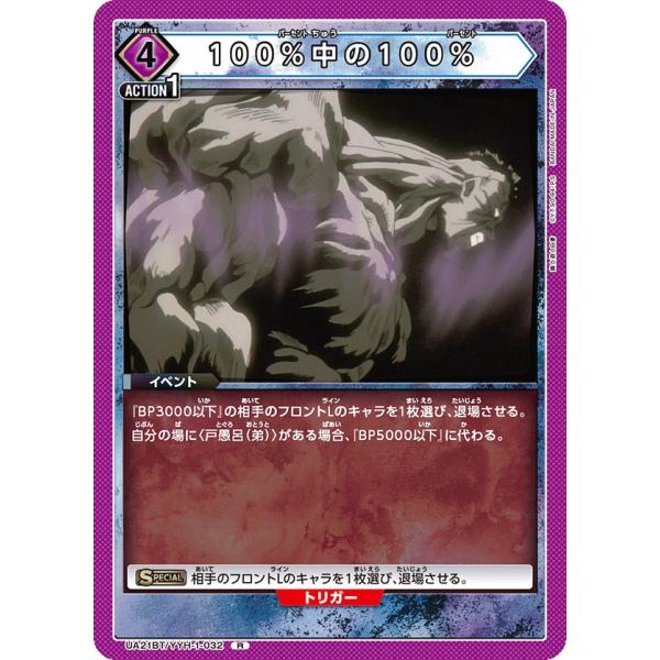 100%中の100%〔R〕【紫】(UA21BT/YYH-1-032)　〈幽☆遊☆白書　ユニオンアリー...