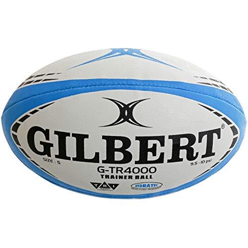Gilbert G-TR4000 ギルバート ラグビーボール練習用4号 水色x白 [並行輸入品]