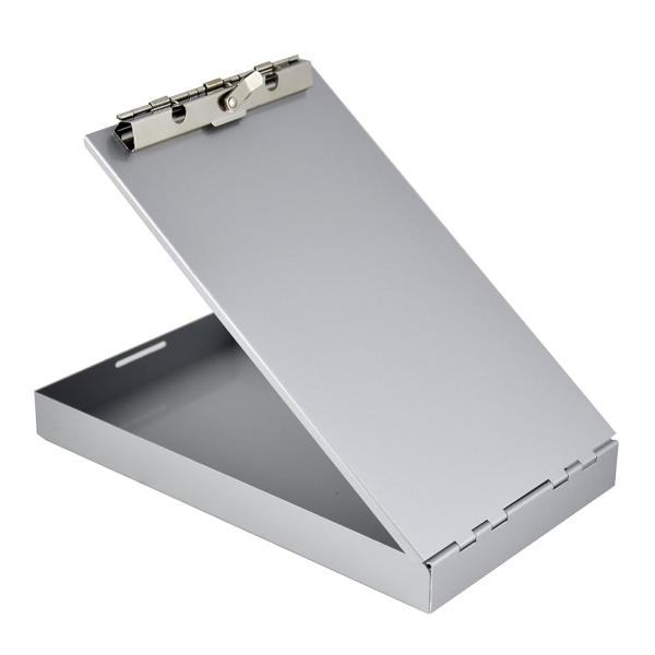 Saunders アルミニウム製Redi-Rite収納スペース付クリップボード - メモサイズ - ...