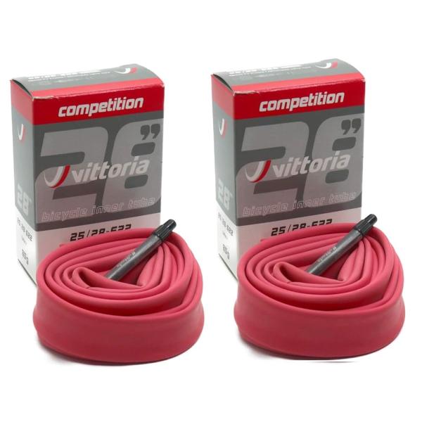 Vittoria Latex ラテックス チューブ 2個セット RVC 700c 仏式48mm ビッ...