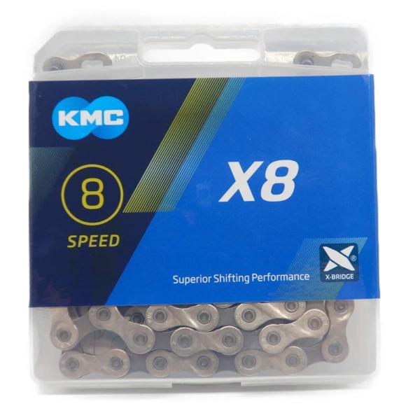 KMC X8 チェーン 8速/8S/8スピード用 silver/gry 114Links [並行輸入...