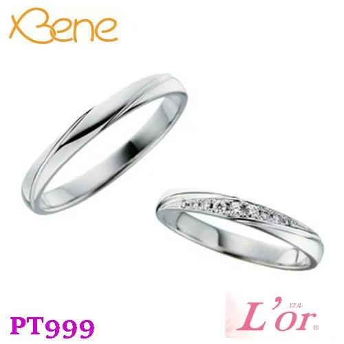 PT999 マリッジリング ペアリング ロル LPP033 LPP033D ダイヤモンド 0.060...