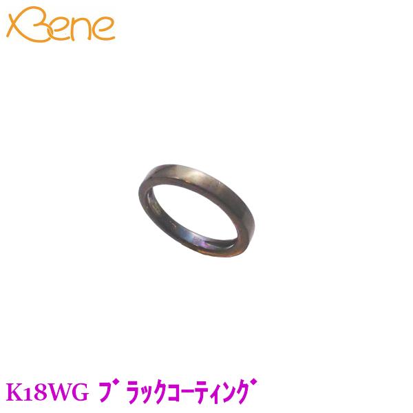 K18　ブラックゴールド　リング　レディース　メンズ　黒　指輪　シンプル　カッコイイ　ワンポイント