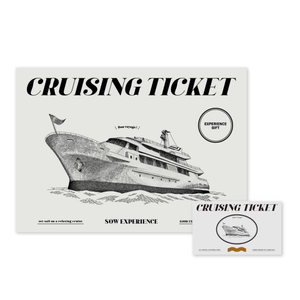 体験ギフト『クルージングチケット（BROWN）景品セット』 クルージング  忘年会 結婚式二次会 ソ...