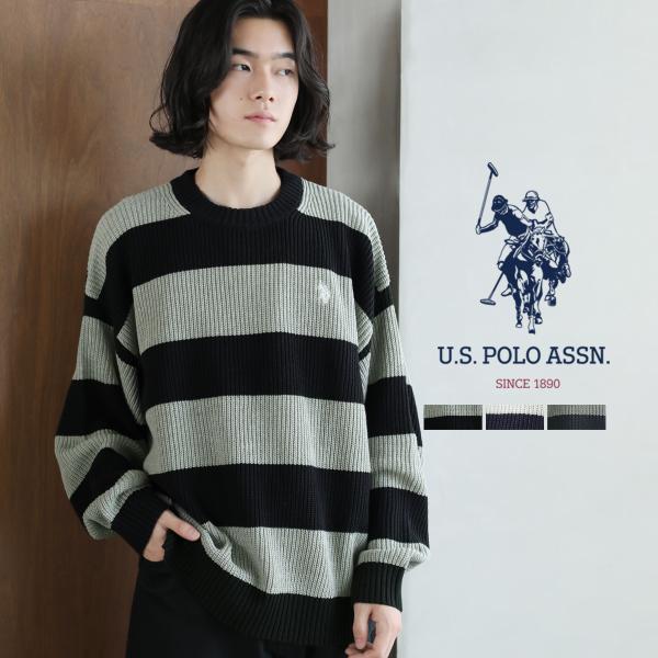 ニット メンズ レディース ユニセックス 秋 秋服 冬 冬服 ボーダー クルーネック セーター トッ...