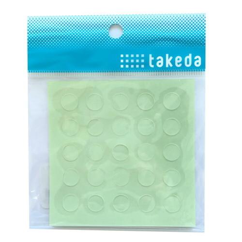 takeda 定規の裏に貼り付け浮かせてすべりをよくする フローティングシート 25個入り シールタ...
