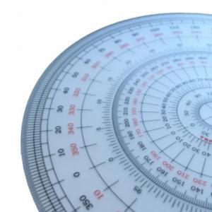 全円分度器 18cm 1mm厚C-18 360...の詳細画像3