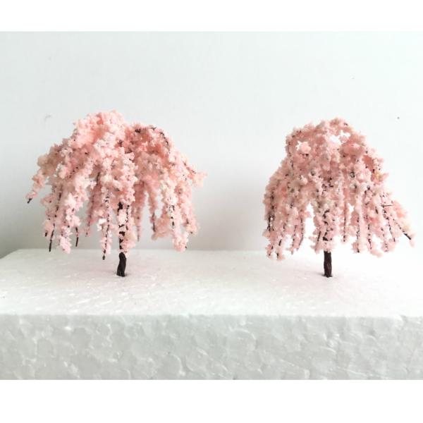 樹木 ワイヤー 5cm しだれ桜 ジオラマ 鉄道模型 桜 木 takeda