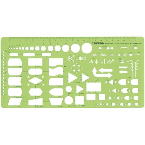 takeda テンプレート コンピュータ設計用定規 (Computer-aided design r...