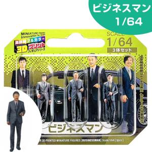 ミニカー 人形 1/64 3人組 3D 1/6...の詳細画像4