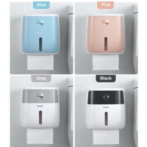 ペーパーホルダー プラスチック トイレ バスルーム 紙 ティッシュボックス ウォールマウント 棚 収納 ディスペンサー｜sozu-store