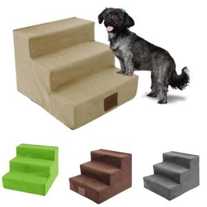 犬用品 ベッド マット 3段 ポータブル折りたたみ子犬用階段 ベッドクッション ペットの室内用階段｜sozu-store