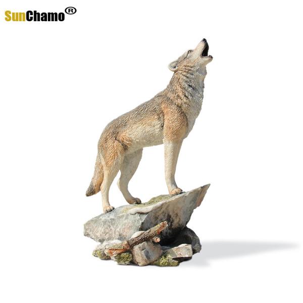 狼 オオカミ オブジェ 置物 ウルフ 動物 インテリア