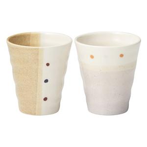 美濃焼 ドットペイントペアフリーカップ *1個...の詳細画像1