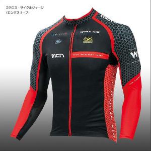 売り切り＜ES＞＜S＞＜L＞（クリックポスト200円OK）MCN SPORTS 3クロス・サイクルジャージ（ロングスリーブ）（ES〜XL）自転車サイクルウェア 長袖