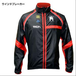 売り切り＜S＞＜M＞（数量限定）mcnウインドブレーカー Black&Red｜sp-kid