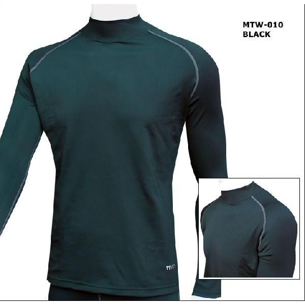 （クリックポスト200円OK）MCN SPORTS 裏起毛長袖ハイネックシャツ冬用インナーシャツアン...