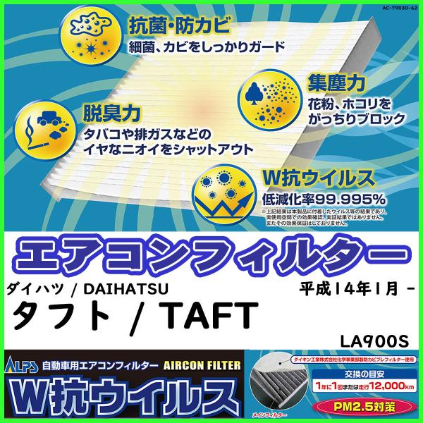 ダイキン 車用エアコンフィルター ダイハツ / DAIHATSU タフト / TAFT LA900S...