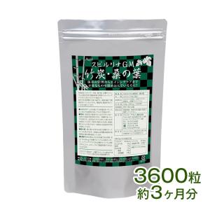 スピルリナＧＭ竹炭・桑の葉3600粒 竹炭パウダー ダイエットサプリ