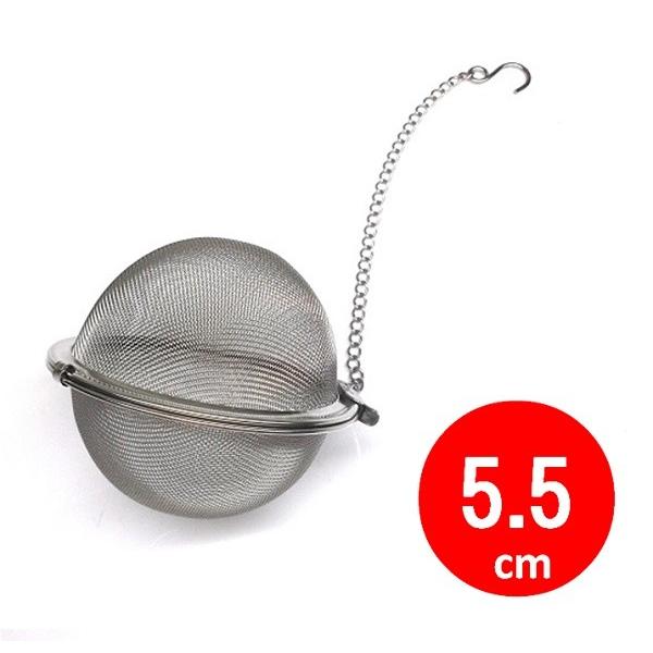 ステンレス　茶こしボール　5.5ｃ　チェーンフック付き